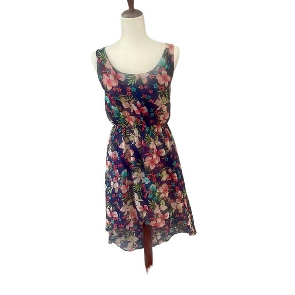 Forever21 High/Low Floral Sleeveless Dress Sz S - Picture 1 of 6